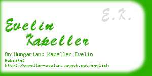 evelin kapeller business card